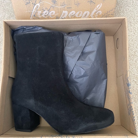 Free People Cecile Mid Heel Ankle Boot - Picture 2 of 6